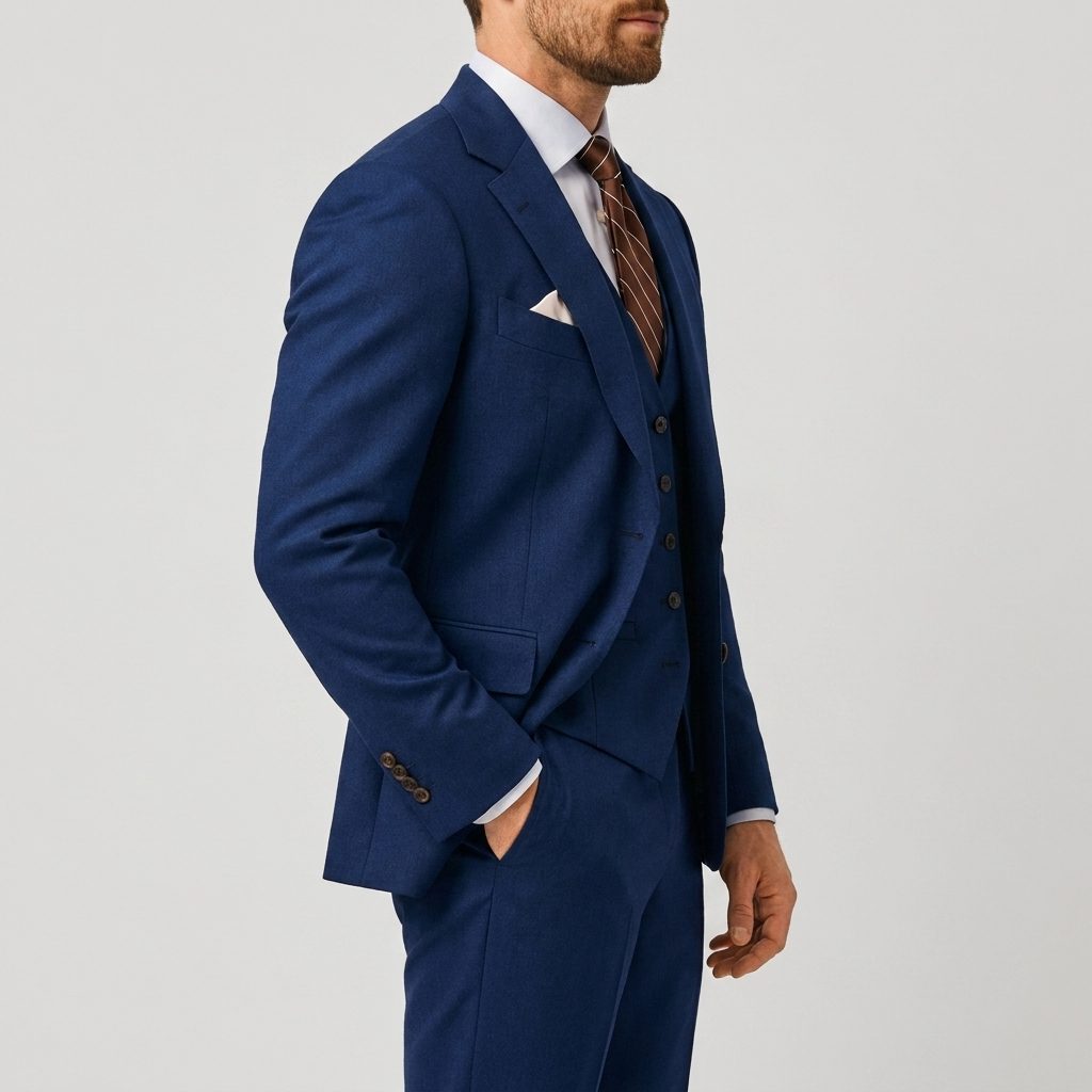 Three-Piece Double-Breasted Blazer Set for Men