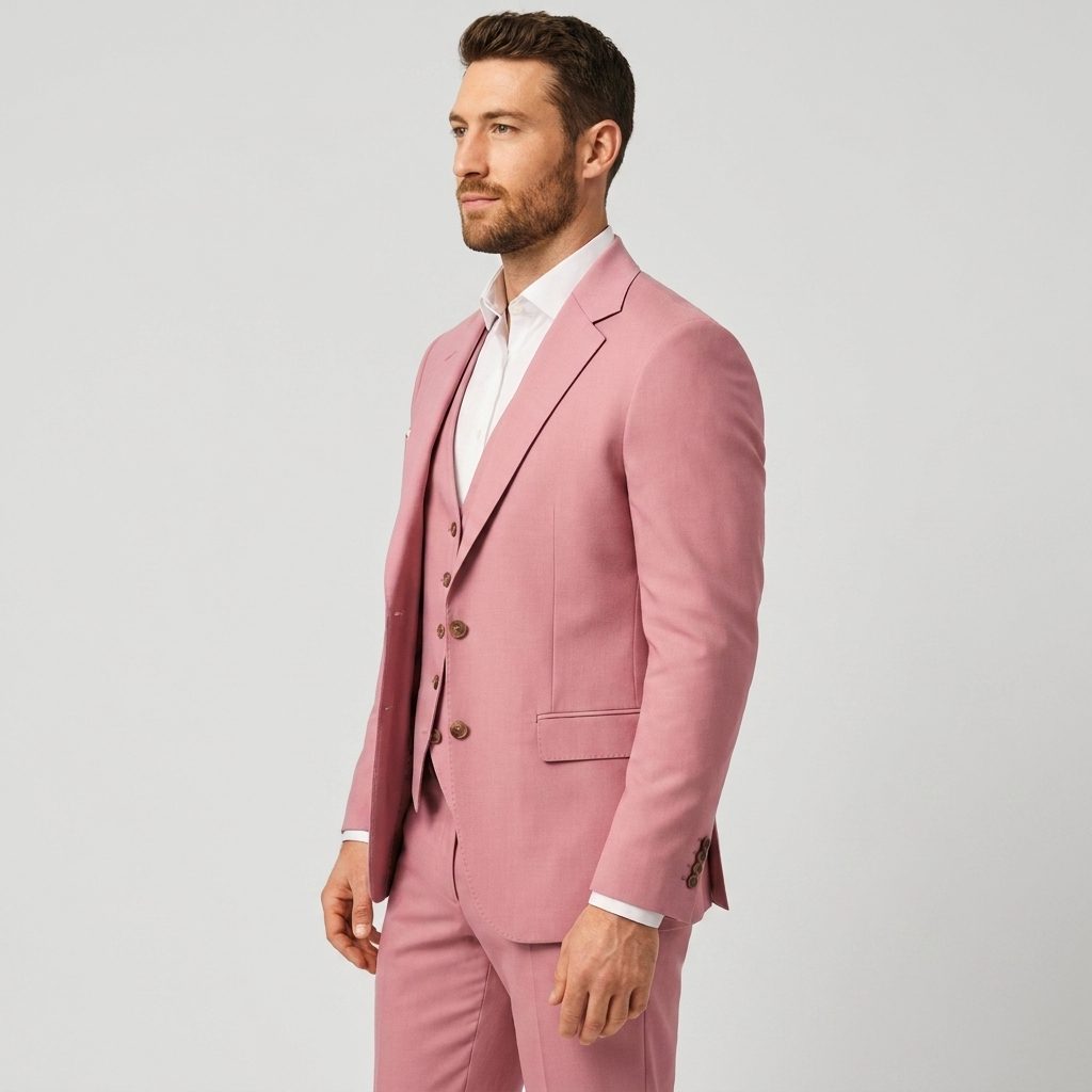 Three-Piece Double-Breasted Blazer Set for Men