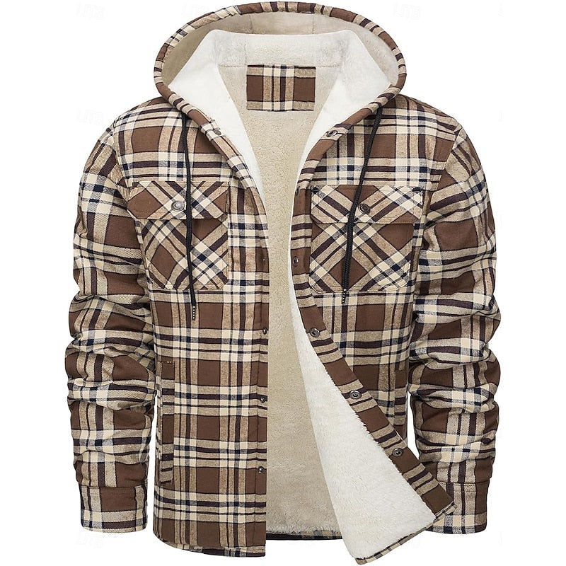 Curtis | Hooded Check Overshirt