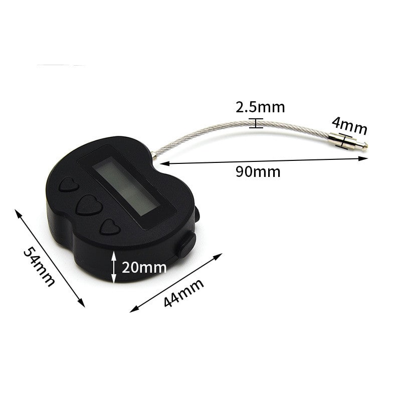 Timer Lock Padlock with Flexible Steel Cable and Digital Countdown Display Safe With Time Delay