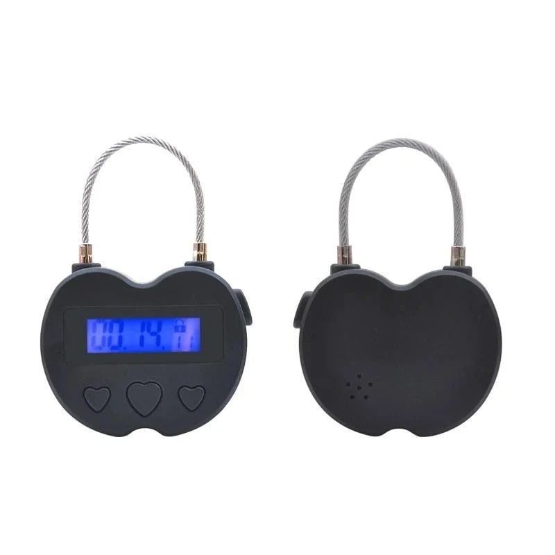 Timer Lock Padlock with Flexible Steel Cable and Digital Countdown Display Safe With Time Delay