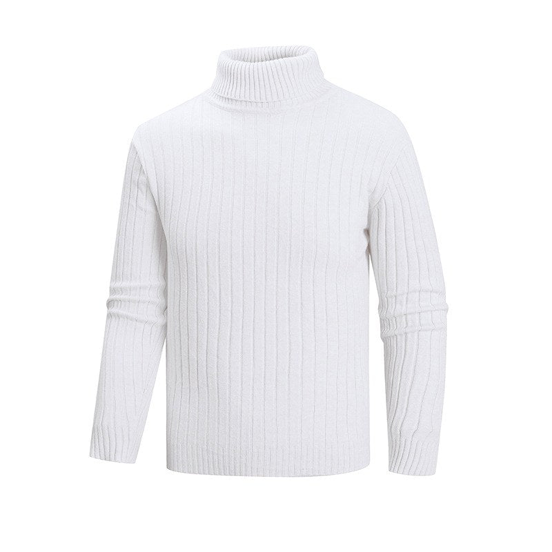 Timothy - Men's Ribbed Turtleneck Knit Sweater