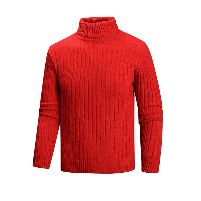 Timothy - Men's Ribbed Turtleneck Knit Sweater