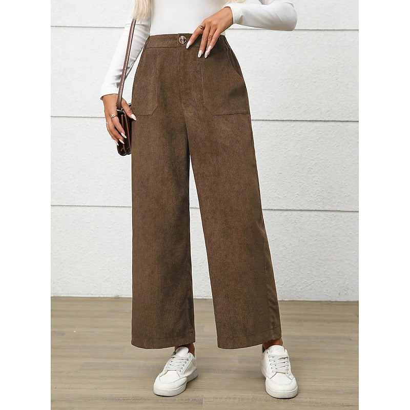 Simone | High Waisted Relaxed Wide-Leg Pants