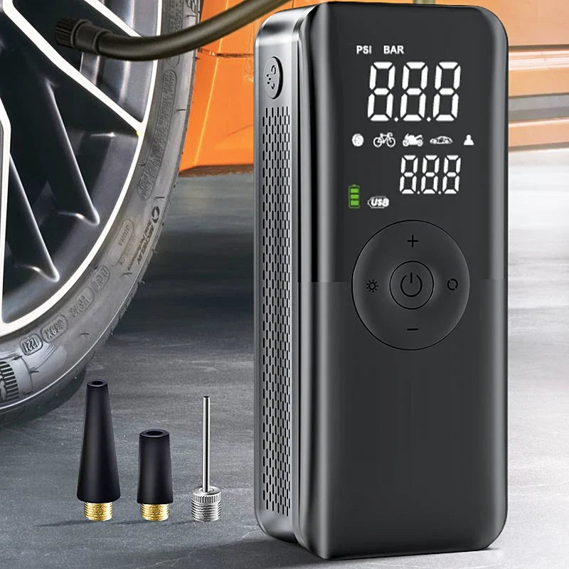 Tire Inflator | Cordless, 15-Second & Built-In LED