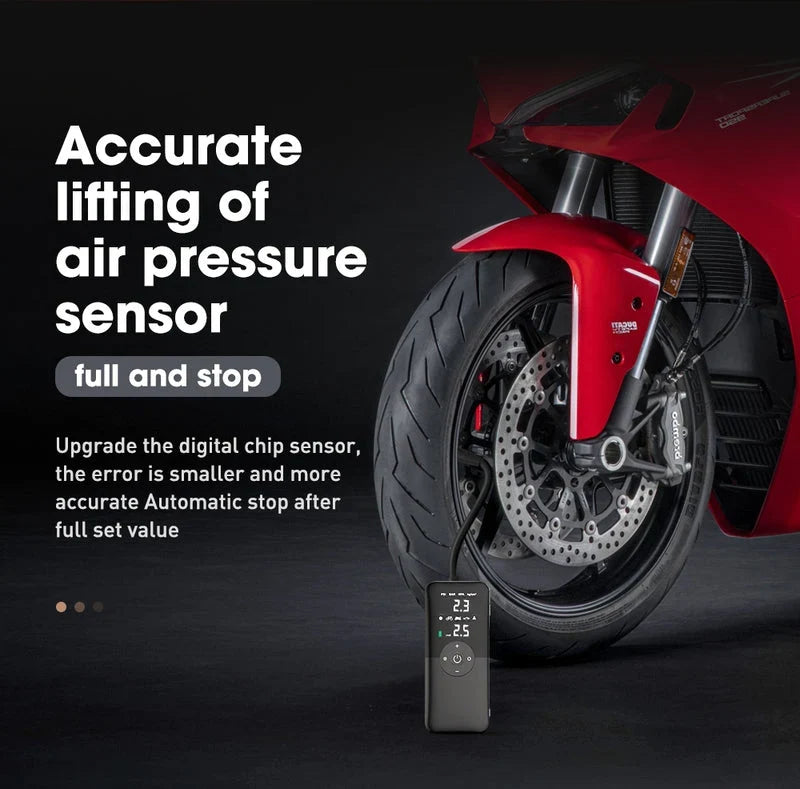Tire Inflator | Cordless, 15-Second & Built-In LED
