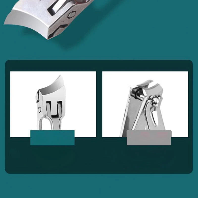 Toenail Clipper | Angled Steel Blades & Anti-Splatter