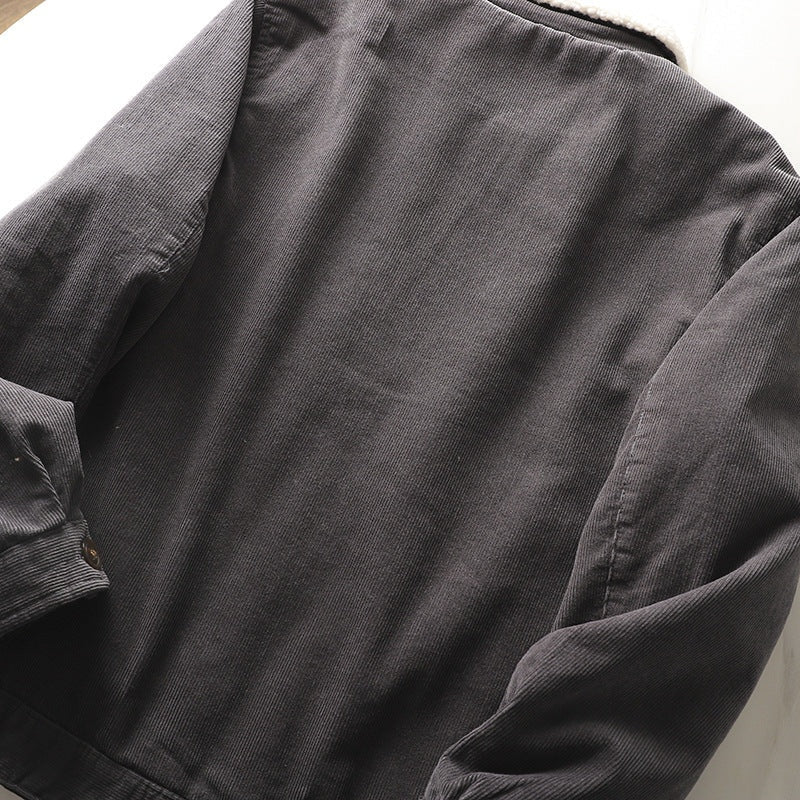 Maxwell | Men's Sherpa Lined Corduroy Jacket Short Winter Coat