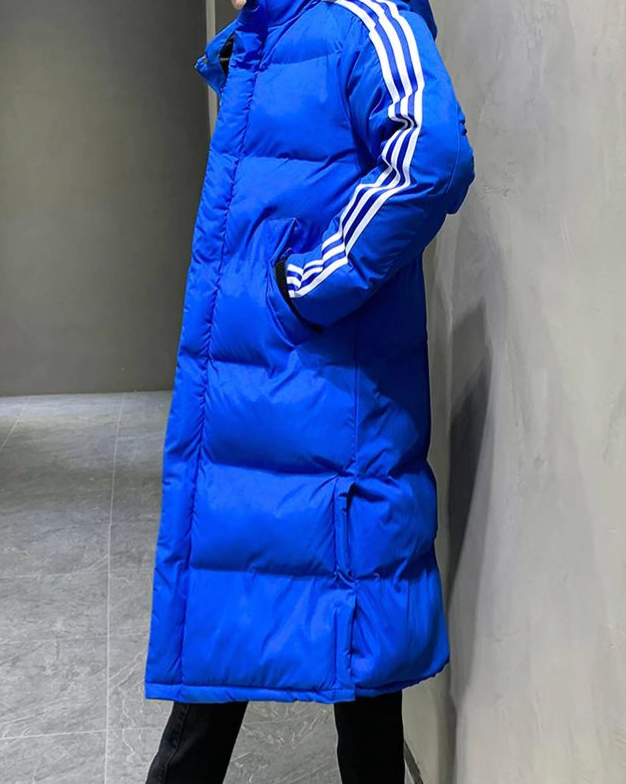 Eric | Men's Long Winter Puffer Coat Hooded Quilted