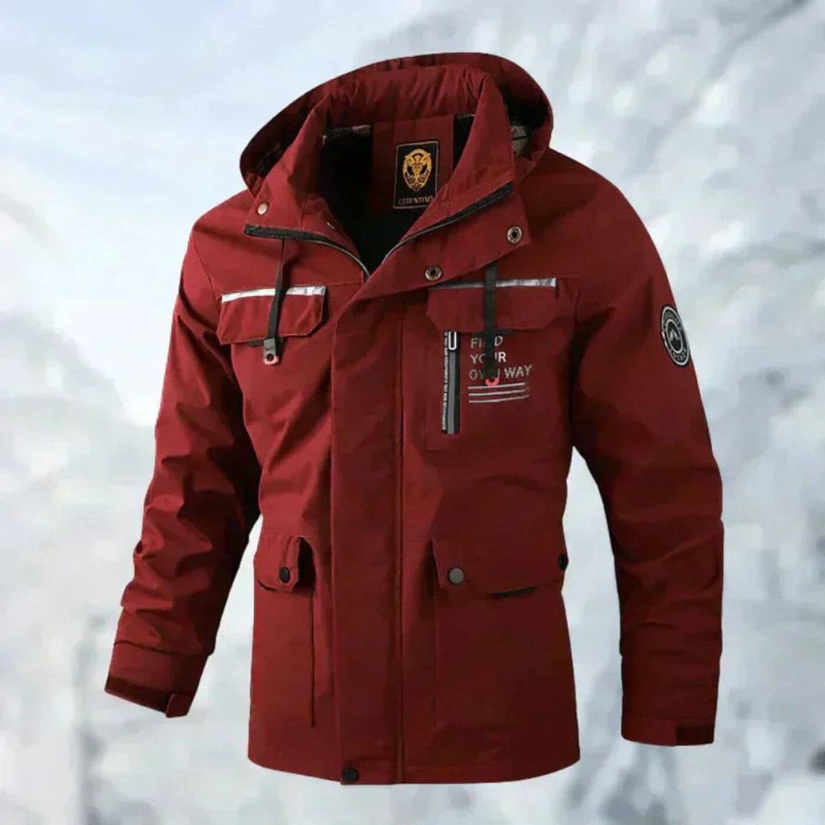 Colin | Men's Waterproof Rain Jacket Hooded Multi Pocket