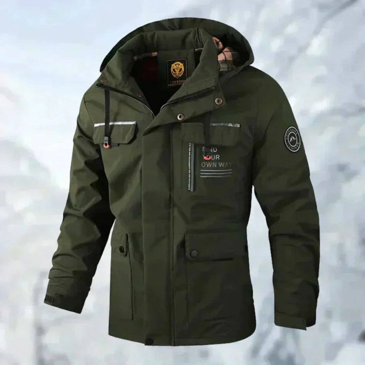 Colin | Men's Waterproof Rain Jacket Hooded Multi Pocket
