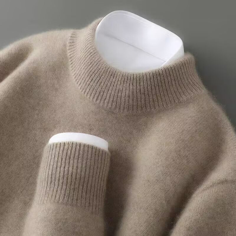 Elijah | Men's Cashmere Sweater Crew Neck Long Sleeve