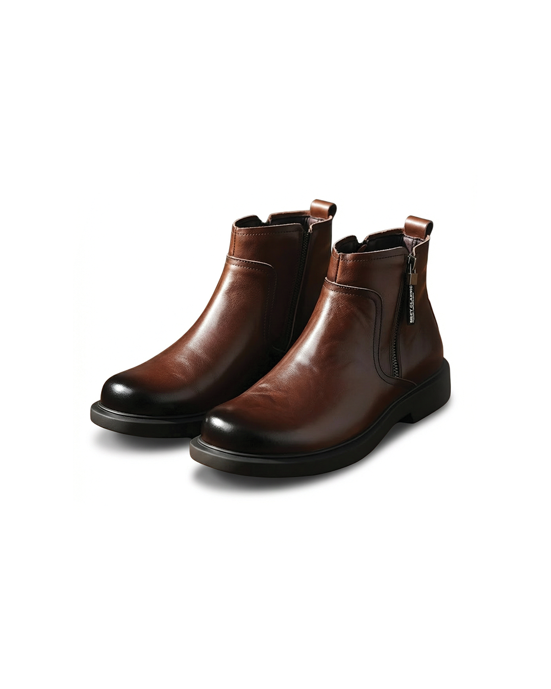 Tommy - Men's Zip-Entry Leather Chelsea Boots