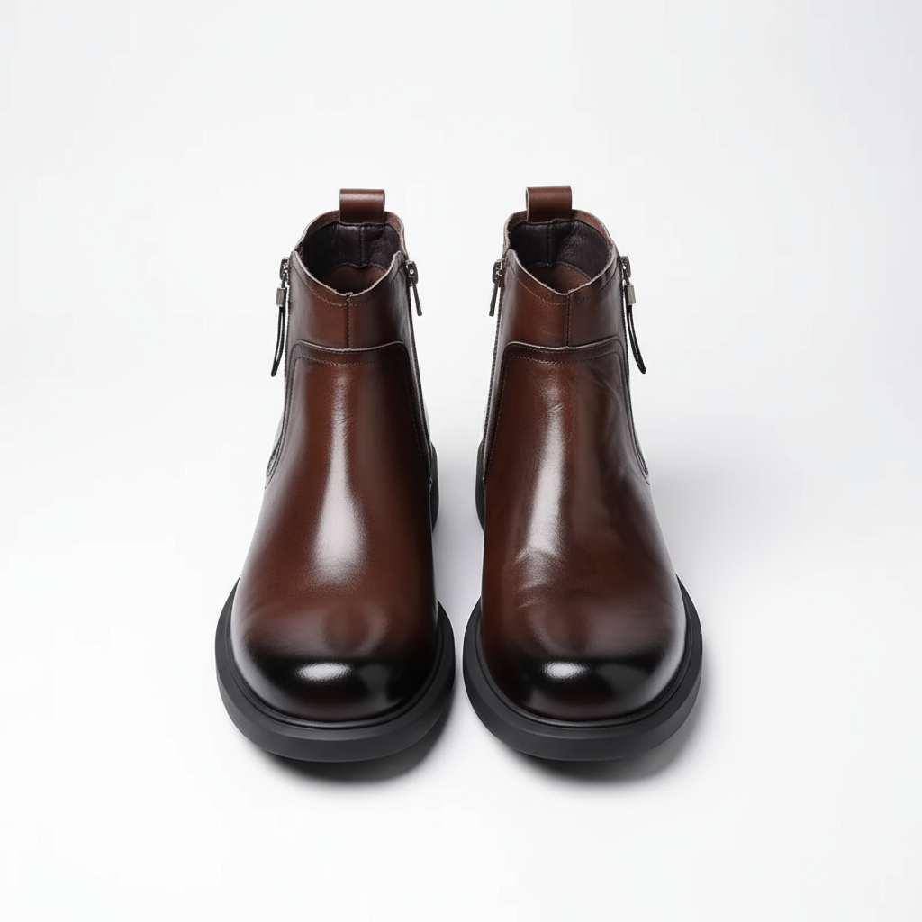 Tommy - Men's Zip-Entry Leather Chelsea Boots