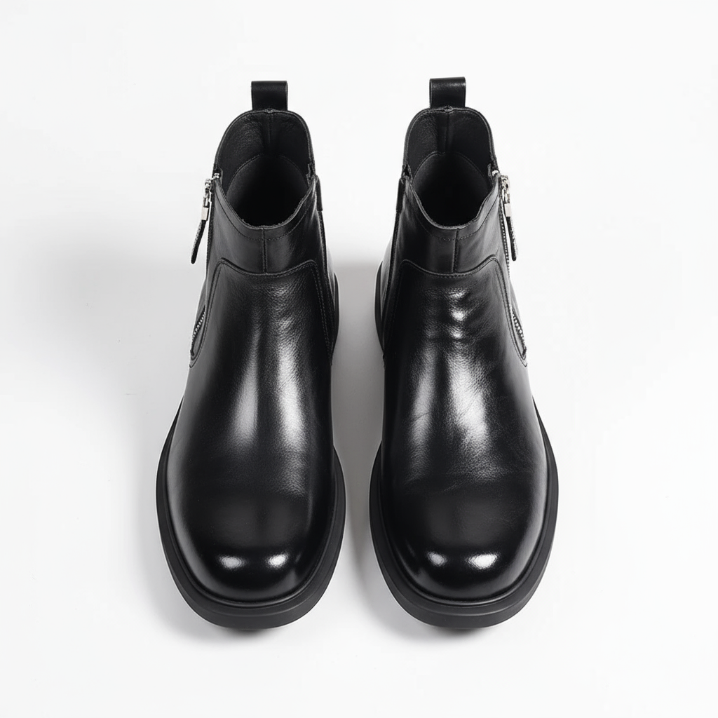 Tommy - Men's Zip-Entry Leather Chelsea Boots