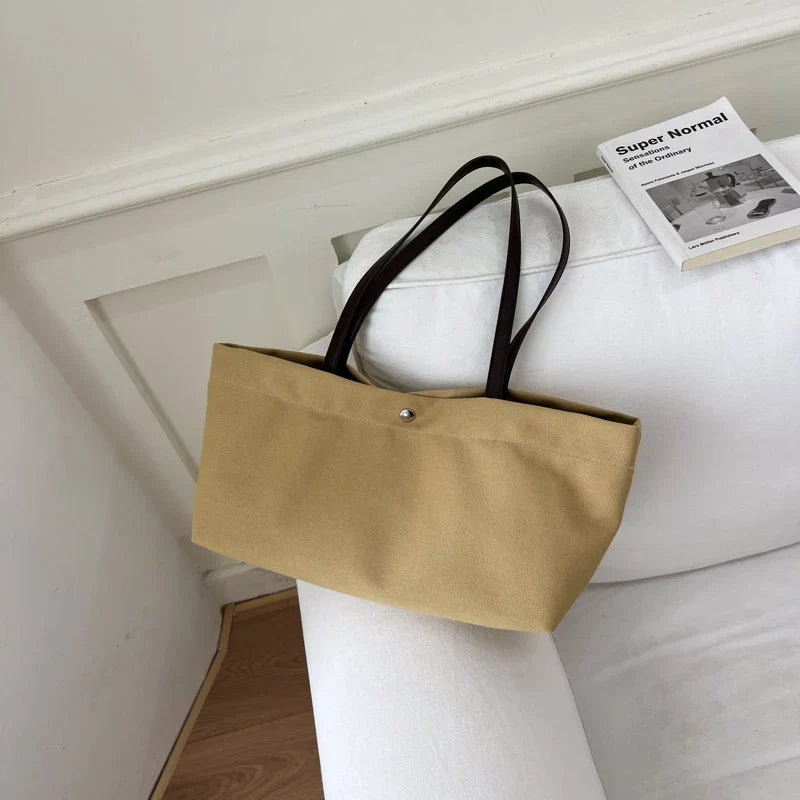 Tote Bag | Durable Canvas, Spacious & Contrasting Handles