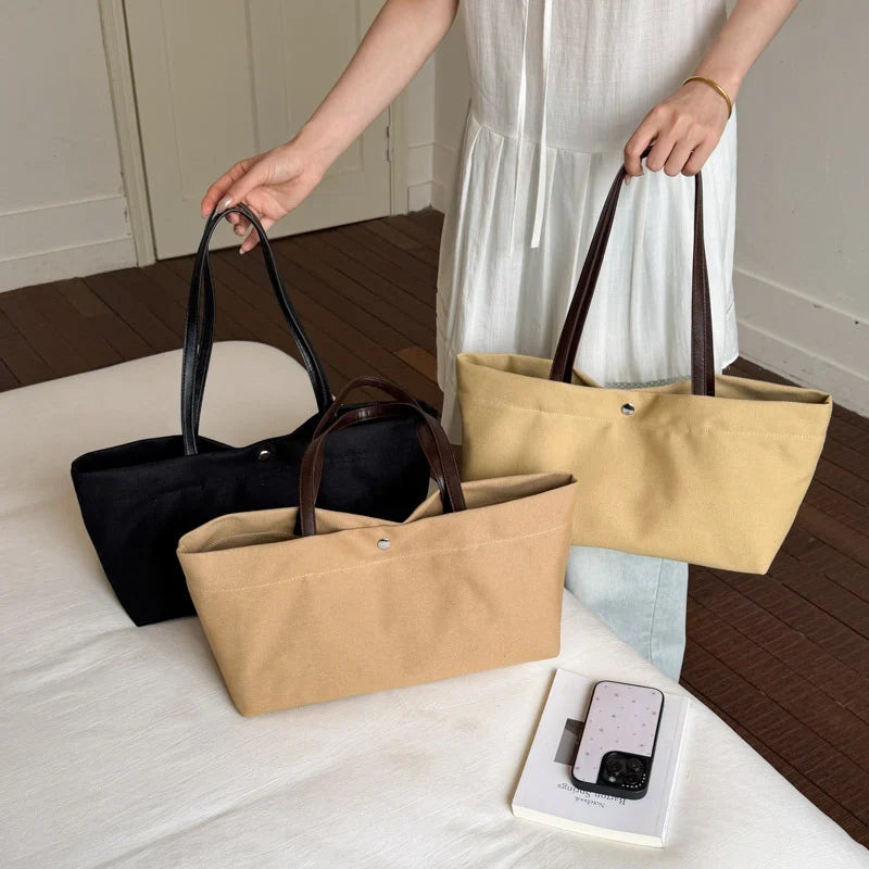 Tote Bag | Durable Canvas, Spacious & Contrasting Handles