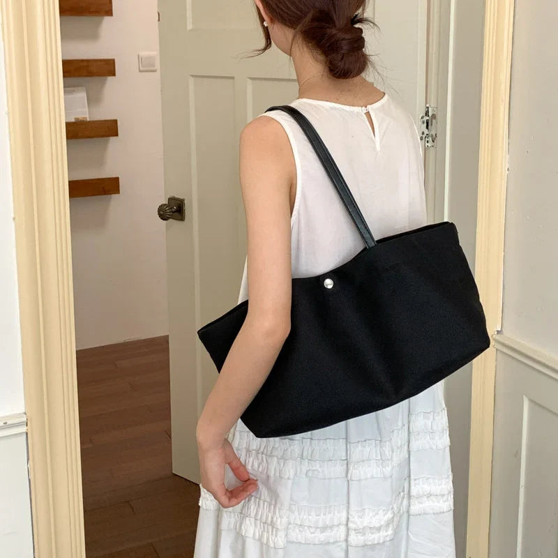 Tote Bag | Durable Canvas, Spacious & Contrasting Handles