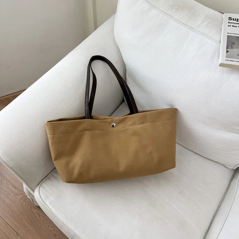Tote Bag | Durable Canvas, Spacious & Contrasting Handles