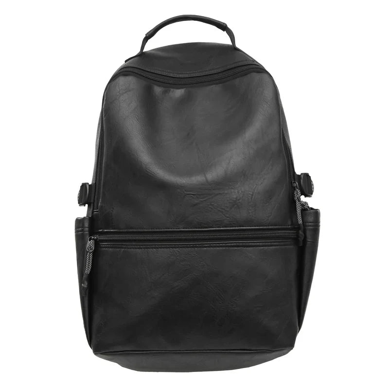 Travel Backpack | Water-Resistant Leather & Multiple Compartments | Fits 15-Inch Laptop