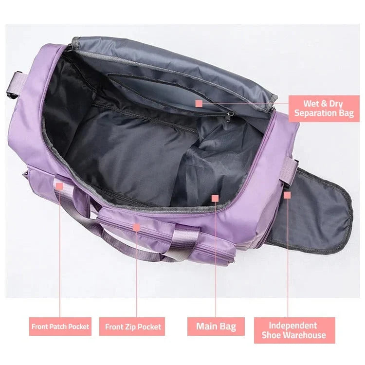 Travel Duffle Bag | Waterproof Oxford & Multi-Pocket