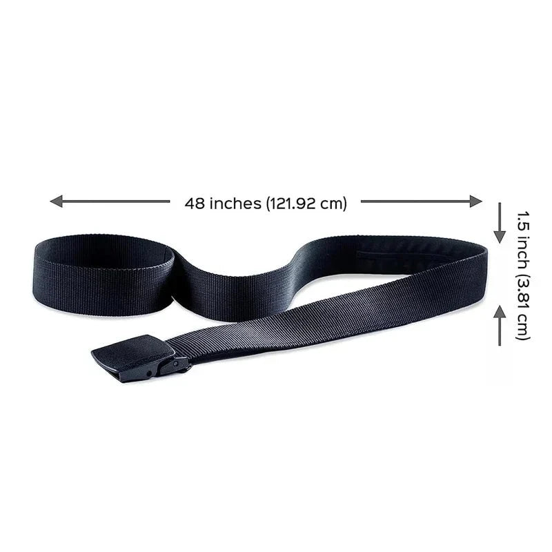 Travel Money Belt | Hidden Zipper Pocket & Anti-Slip Metal Buckle