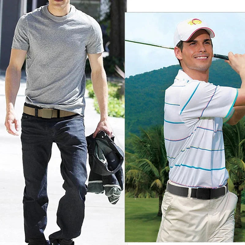 Travel Money Belt | Hidden Zipper Pocket & Anti-Slip Metal Buckle