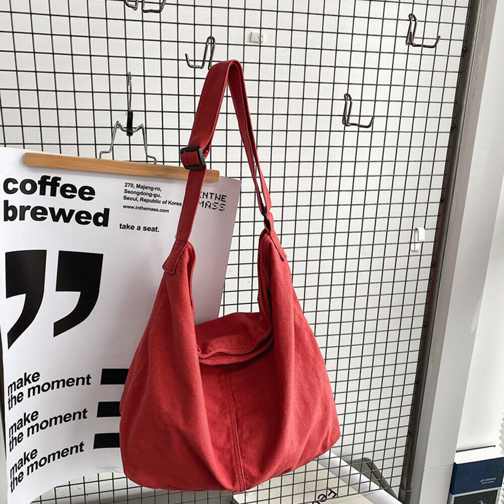 Women's Canvas Shoulder Bag Crossbody Slouch Style