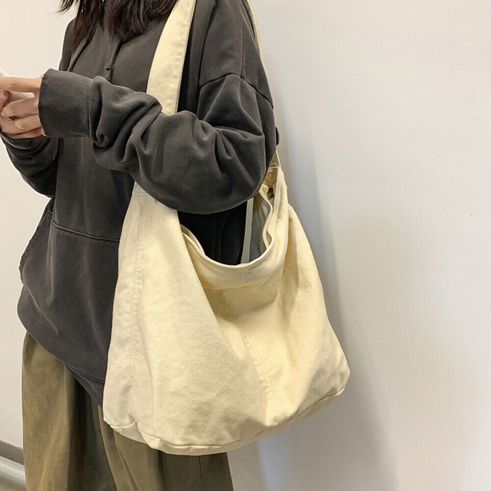 Women's Canvas Shoulder Bag Crossbody Slouch Style