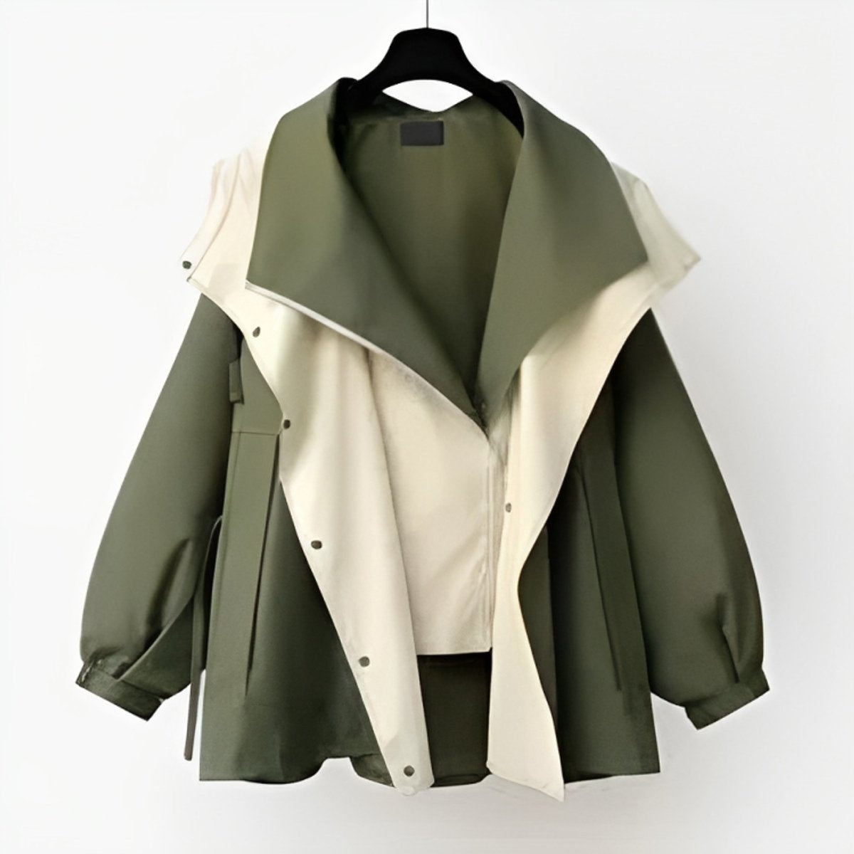 Layla | Women's Oversized Waterproof Jacket Lapel Collar