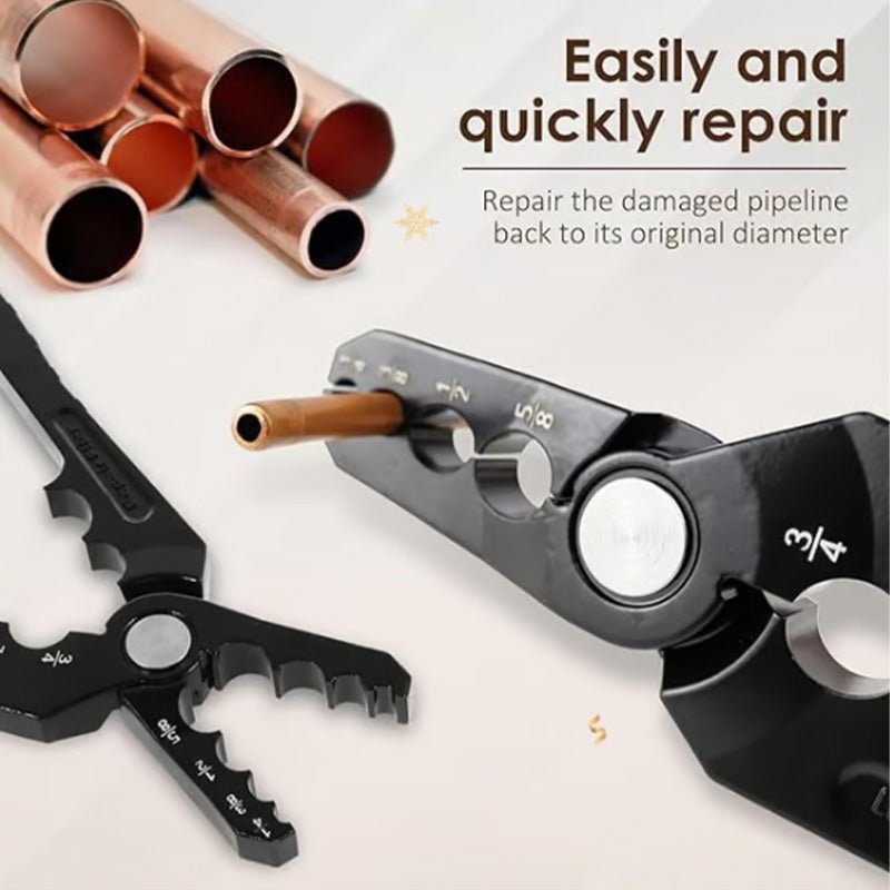 Tube Rounding Pliers - Durable Alloy, 6-Hole Design