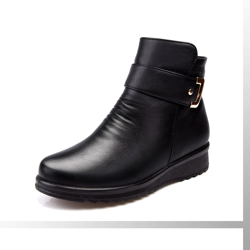 Marcelina | Buckle Strap Ankle Boots
