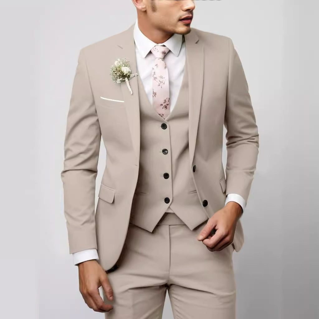 Two-Piece Single-Breasted Blazer Set for Men