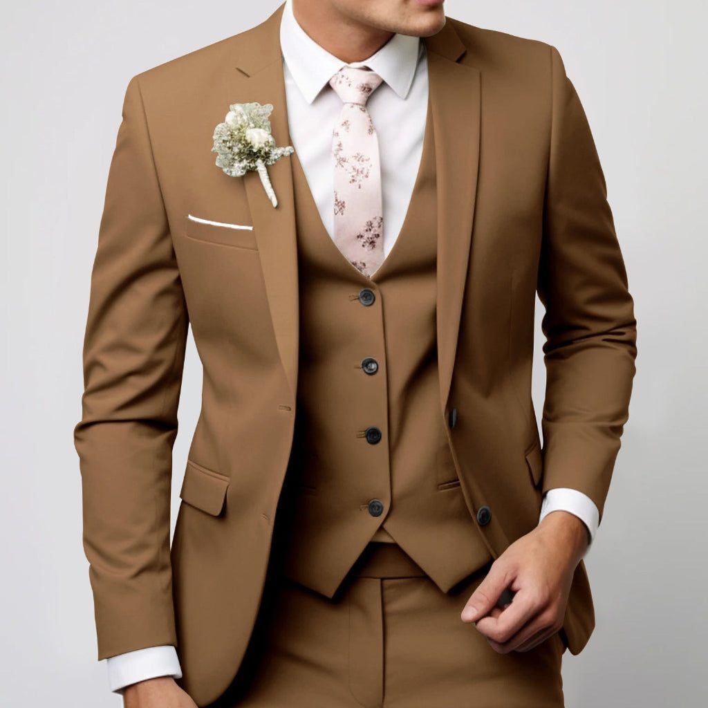 Two-Piece Single-Breasted Blazer Set for Men