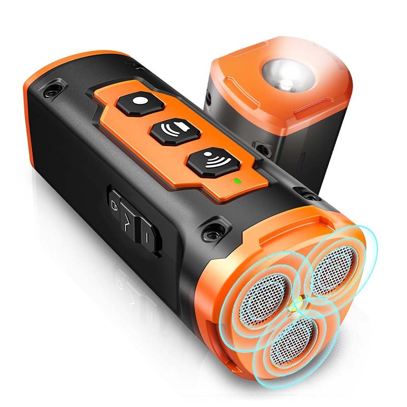 Ultrasonic Dog Deterrent and Repeller Device with LED Flashlight and Wrist Strap
