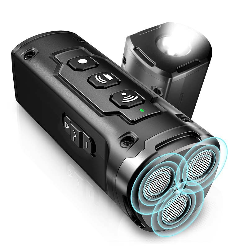 Ultrasonic Dog Deterrent and Repeller Device with LED Flashlight and Wrist Strap