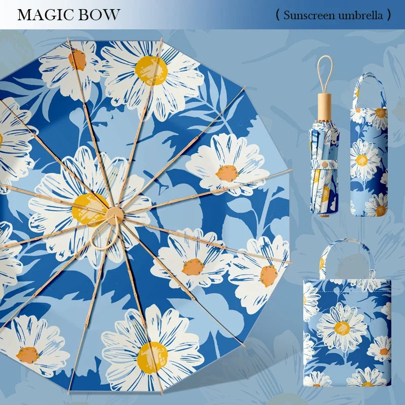 Umbrella | UV Protection & Hand-Painted Panda Design