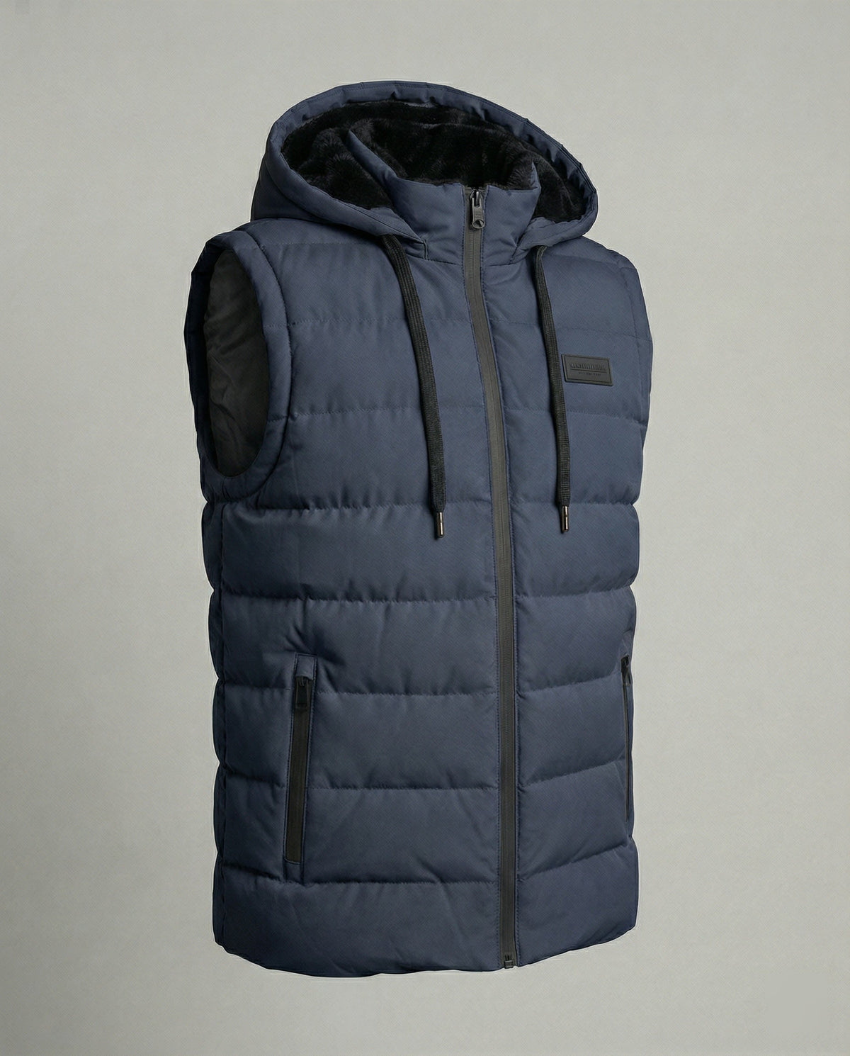 Adrian | Men's Hooded Puffer Vest Sleeveless Quilted