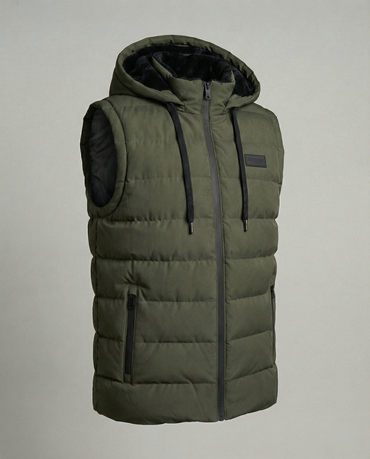 Adrian | Men's Hooded Puffer Vest Sleeveless Quilted