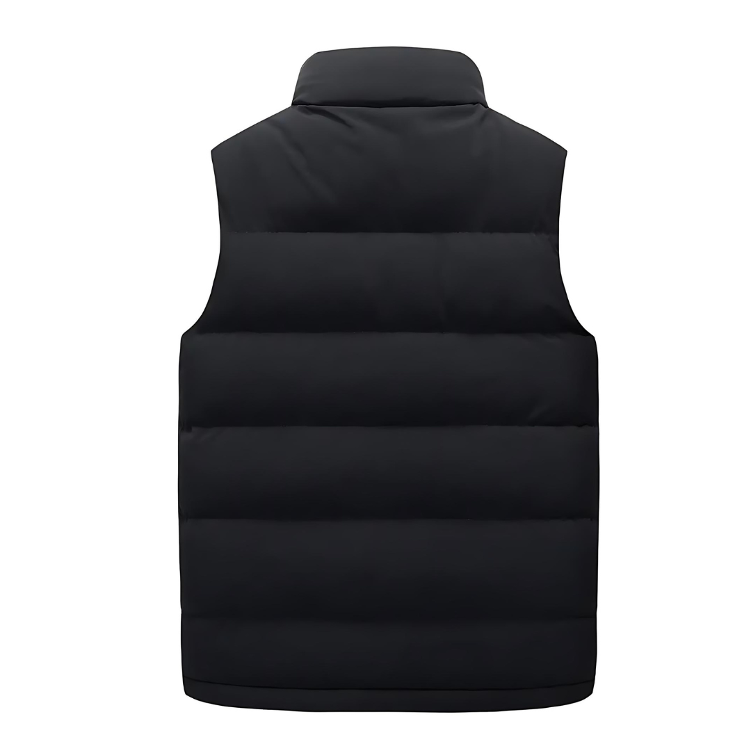 Byron | Men's Puffer Vest Stand Collar Zip Up