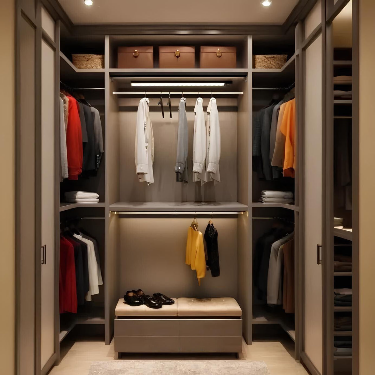 Under Cabinet Lights with Motion Sensor and Magnetic Mount Rechargeable LED Bar