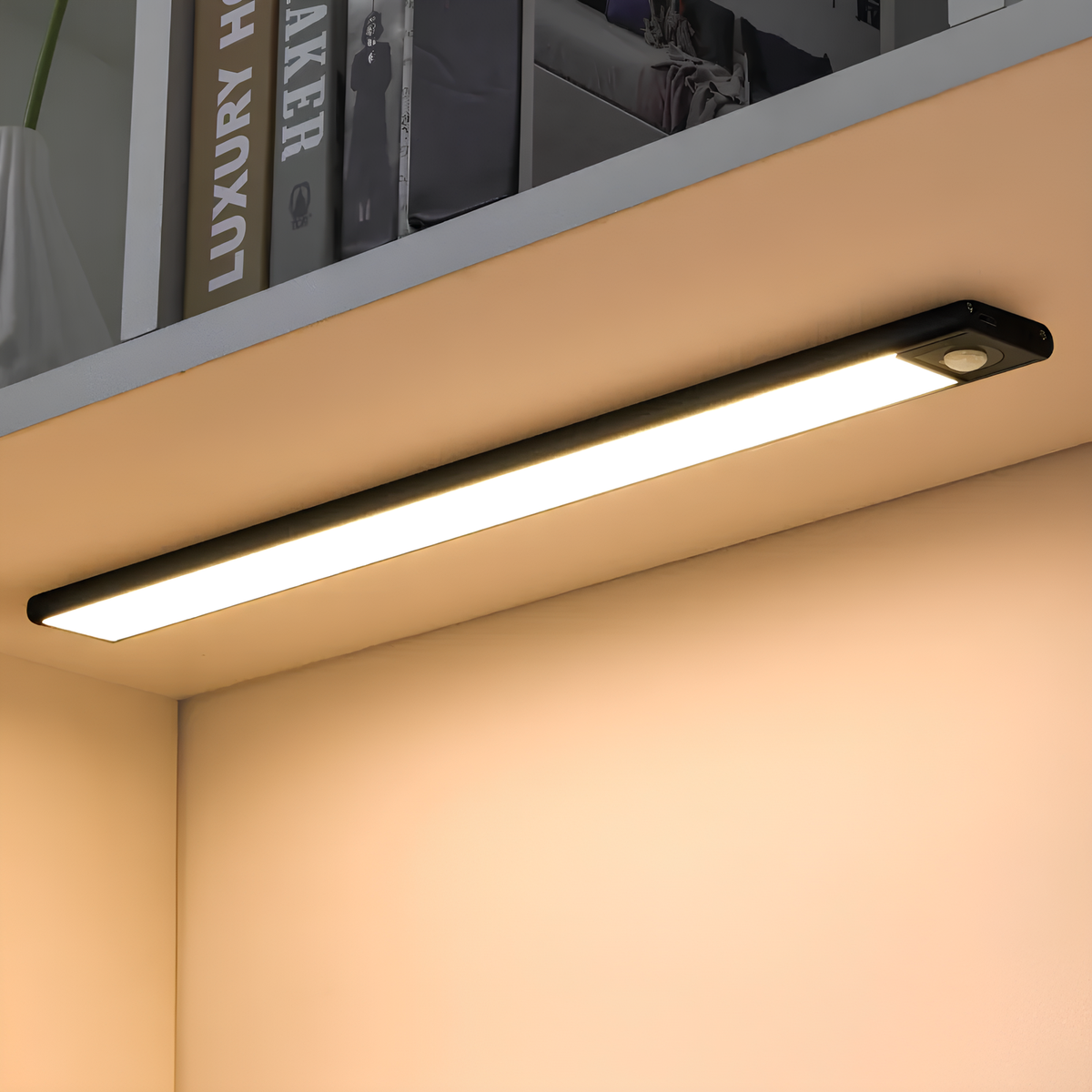 Under Cabinet Lights with Motion Sensor and Magnetic Mount Rechargeable LED Bar