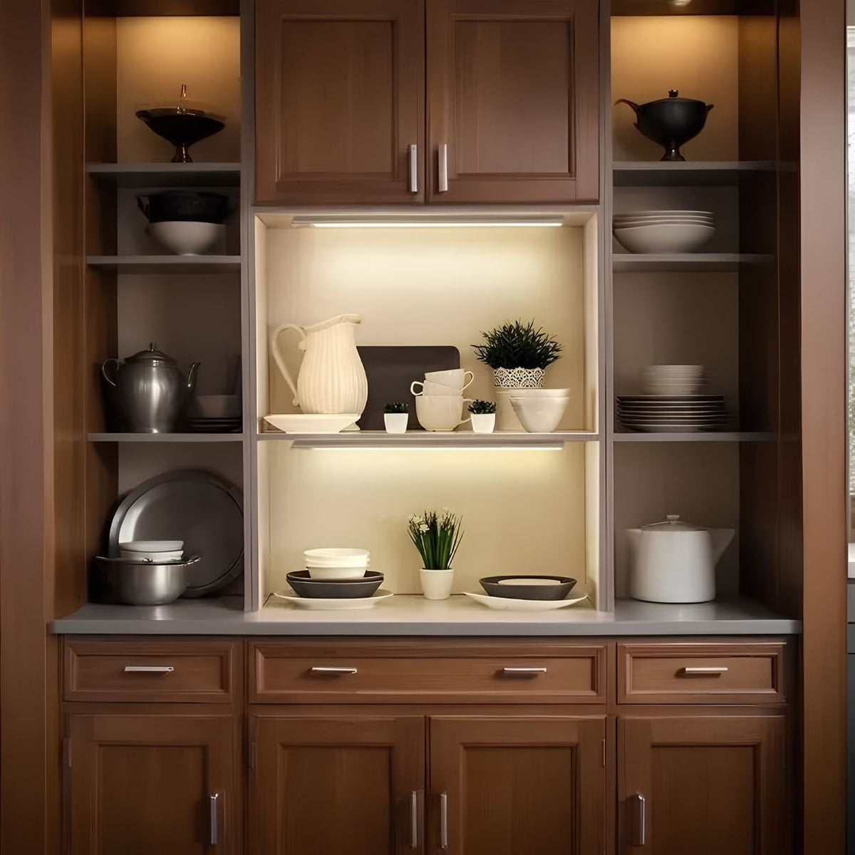 Under Cabinet Lights with Motion Sensor and Magnetic Mount Rechargeable LED Bar