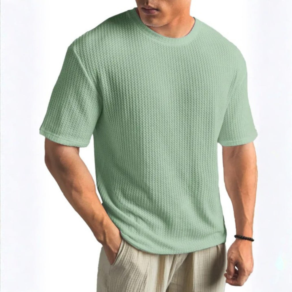 SOLID CREW NECK T SHIRT FOR MEN
