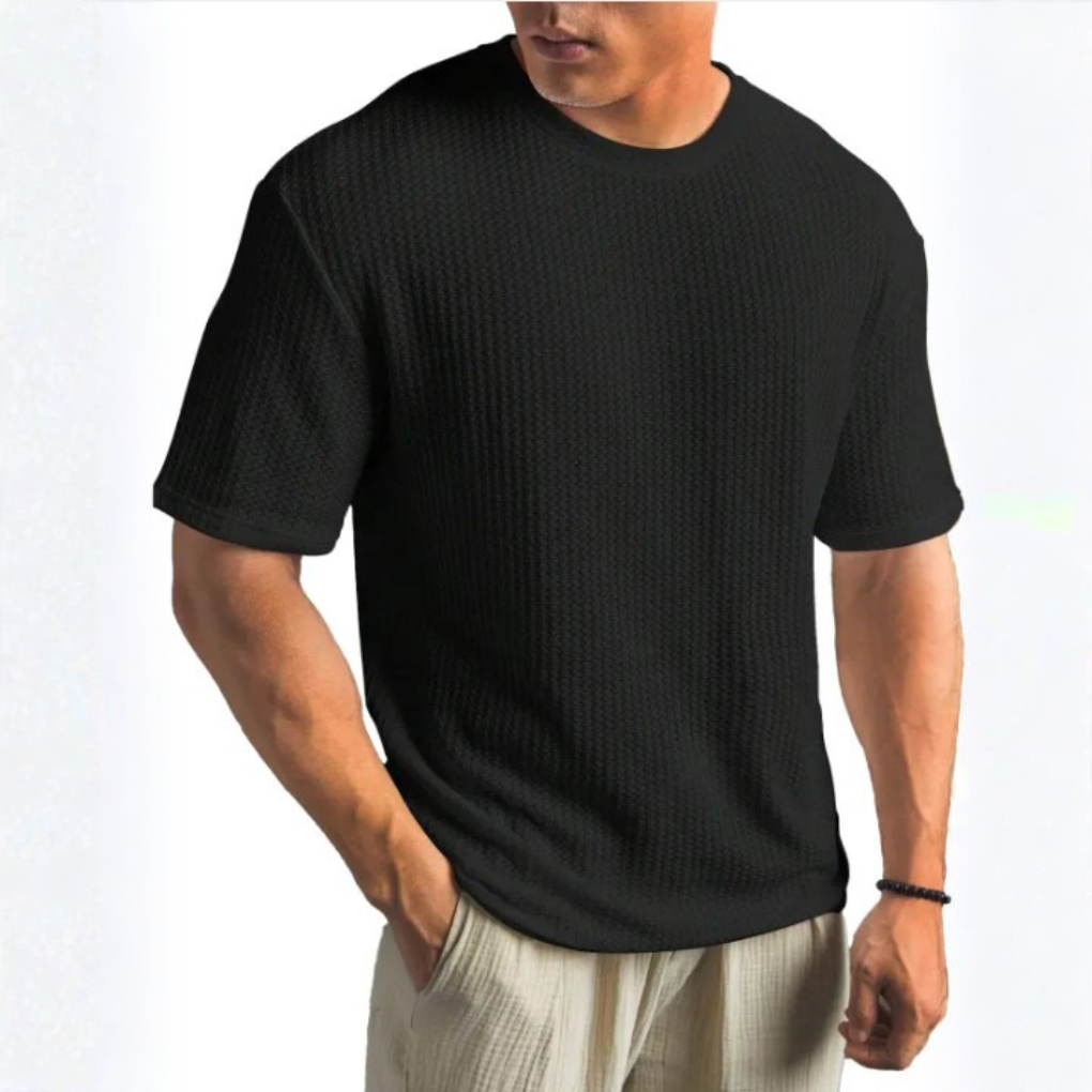 SOLID CREW NECK T SHIRT FOR MEN