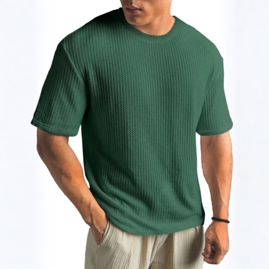 SOLID CREW NECK T SHIRT FOR MEN