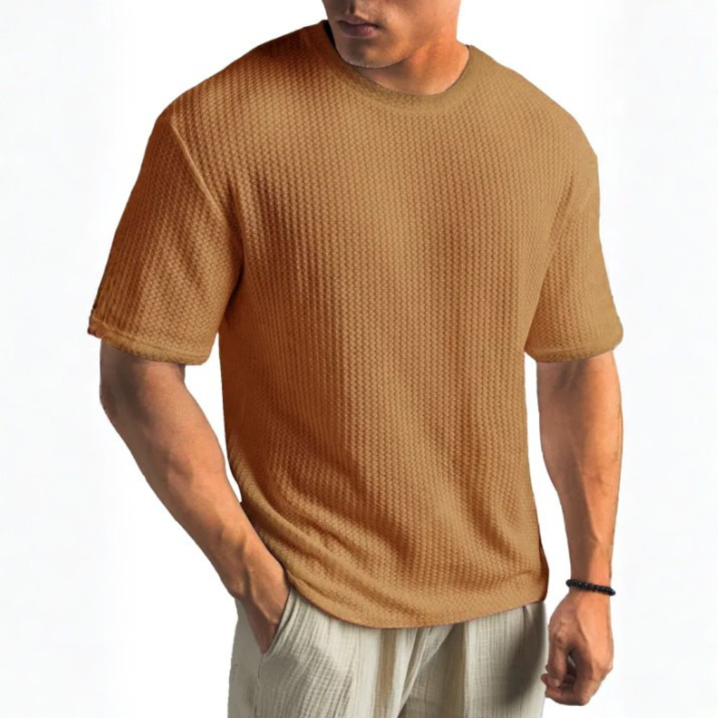 SOLID CREW NECK T SHIRT FOR MEN