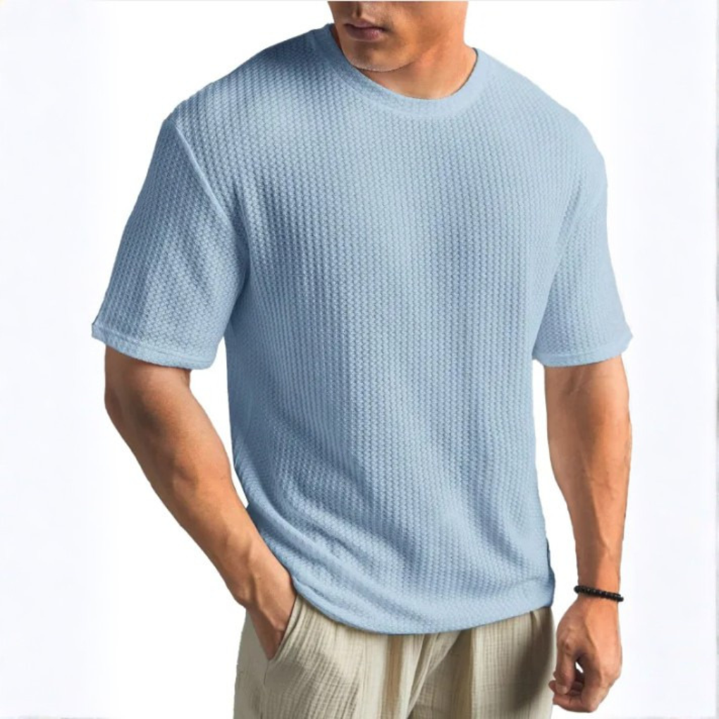 SOLID CREW NECK T SHIRT FOR MEN
