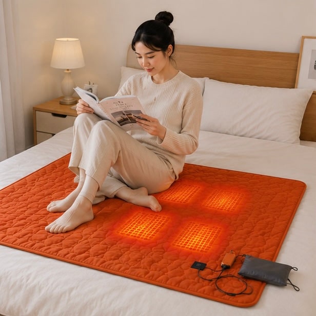 USB Powered Heated Camping Sleeping Pad with Adjustable Temperature and Multiple Heating Zones