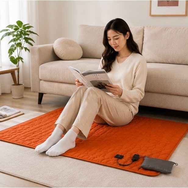 USB Powered Heated Camping Sleeping Pad with Adjustable Temperature and Multiple Heating Zones